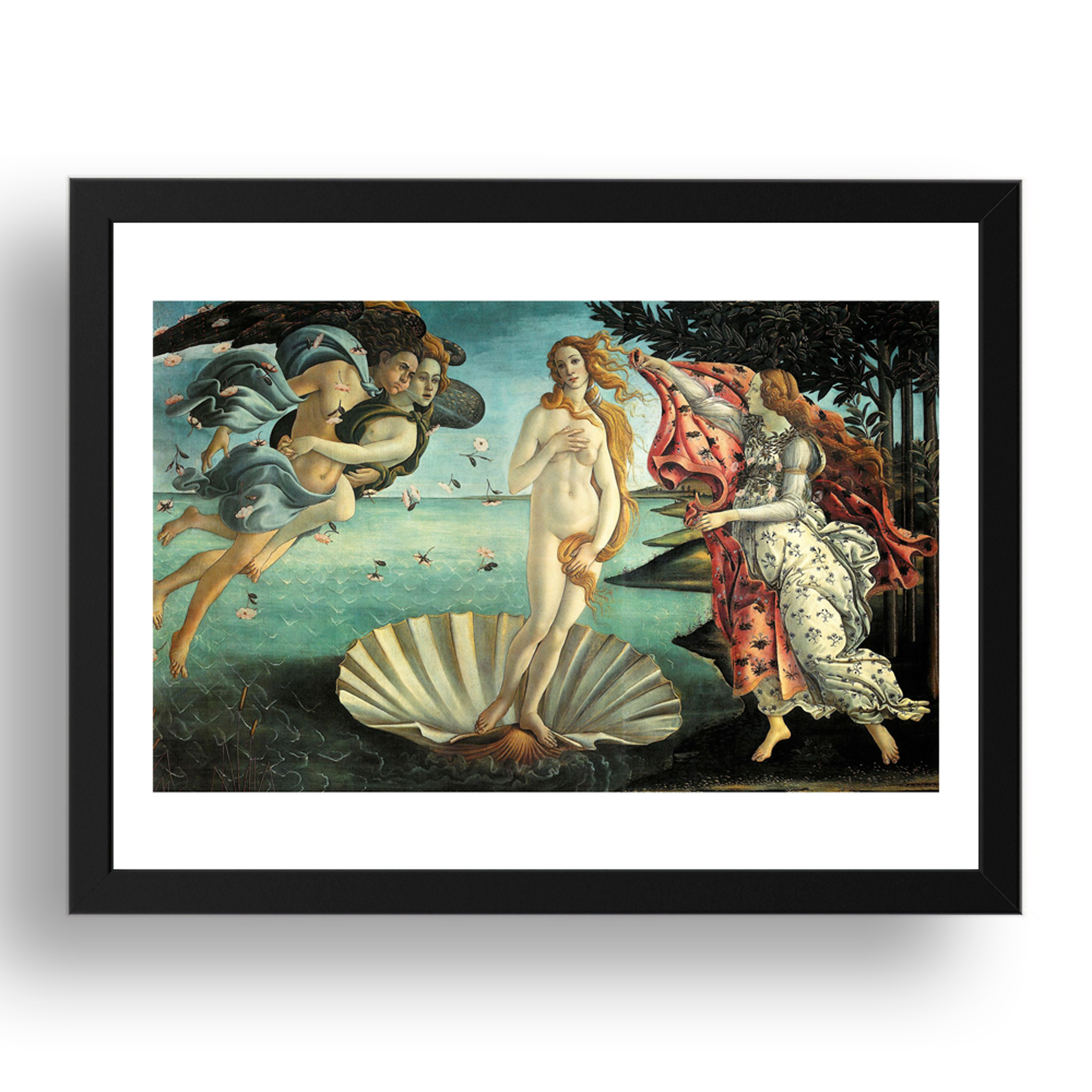 Sandro Botticelli - The Birth Of Venus [1486], A3 (17x13") Black Frame - Picture 1 of 1
